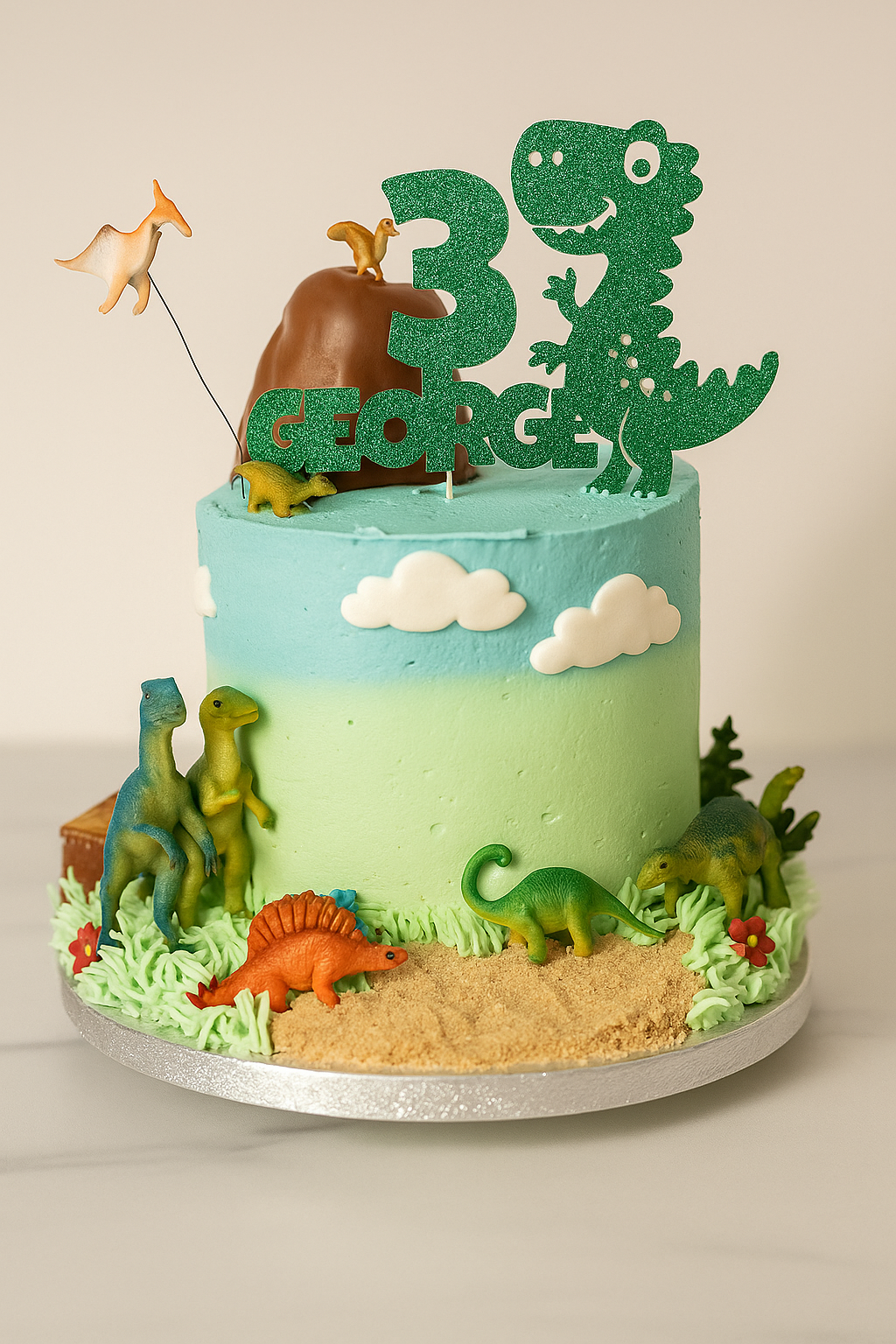 A_photograph_showcases_a_dinosaur-themed_two-layer